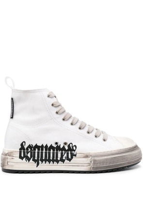 DSQUARED2 Berlin distressed sneakers - White