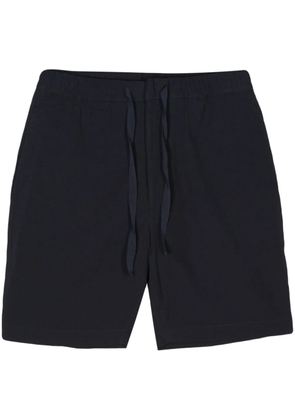 Officine Generale Phil seersucker shorts - Blue