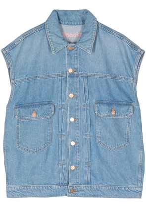MOTHER The Big Bite denim vest - Blue