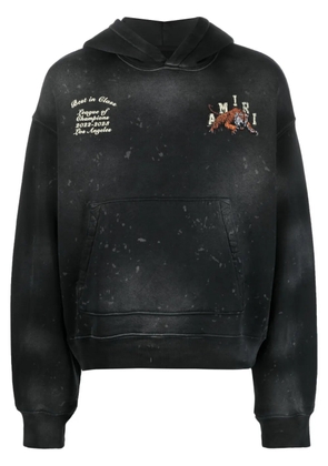 AMIRI Vintage Tiger rib-trimmed hoodie - Black