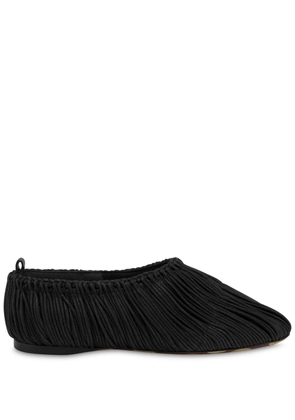 Moschino cotton-blend ballerina shoes - Black