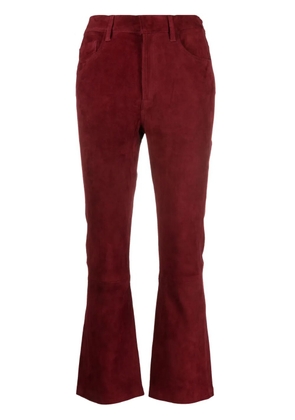 PAULA flared suede trousers
