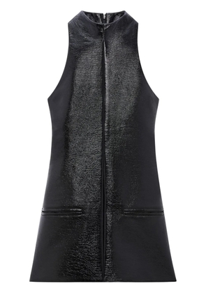 Courrèges sleeveless vinyl a-line dress - Black