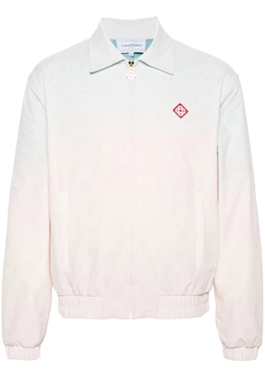 Casablanca perforated-monogram gradient jacket - Pink