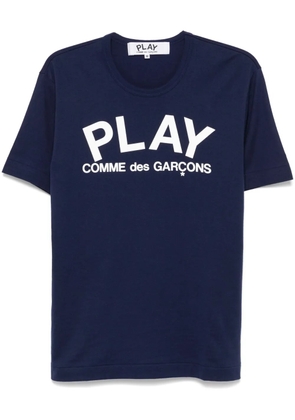 Comme Des Garçons Play logo-print T-shirt - Blue