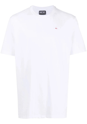Diesel T-Just-Microdiv logo-embroidered T-shirt - White
