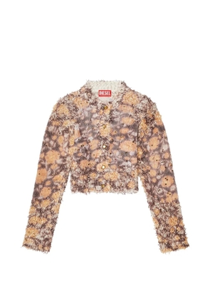 Diesel crystal button knitwear - Brown