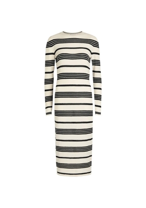 Moncler striped midi dress - Neutrals