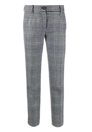Dolce & Gabbana virgin wool tartan trousers - Black