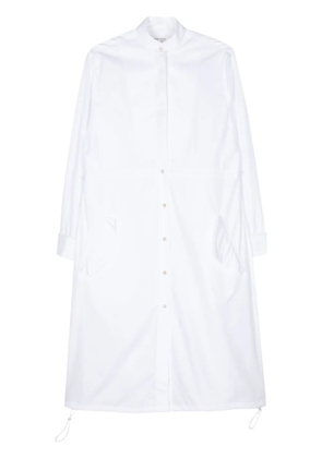 Wales Bonner contrast poplin midi dress - White