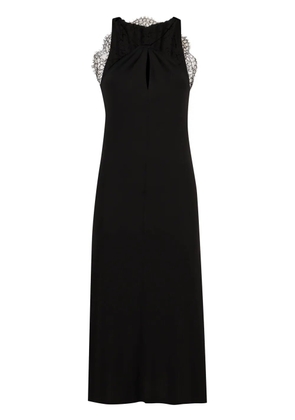 Givenchy lace-appliqué halterneck midi dress - Black