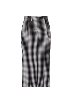 Burberry Pre-Owned gingham jacquard trousers - Black