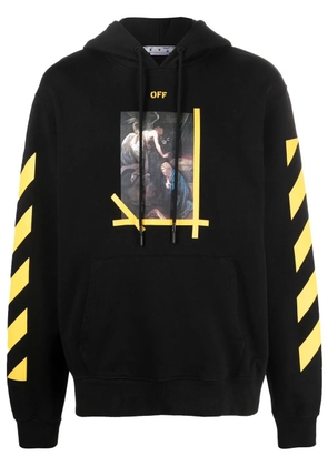 Off-White Caravaggio-print hoodie - Black