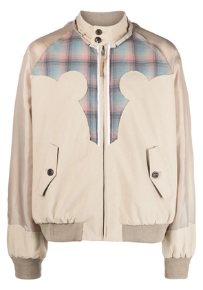 Maison Margiela x Pendleton yoke-detail bomber jacket - Neutrals