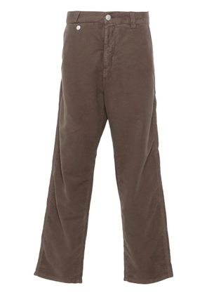 Stone Island logo-embroidered trousers - Brown
