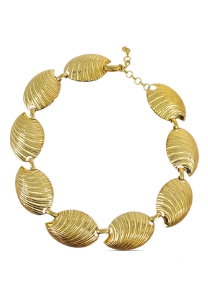 Christian Dior Pre-Owned 1990-2000s textured chain necklace - Gold