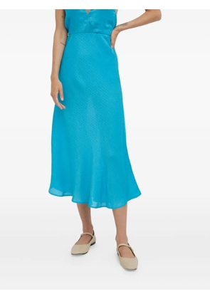 HERSKIND textured midi skirt - Blue