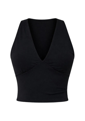 Reformation Bowie V-neck knit top - Black