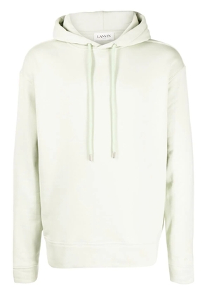 Lanvin graphic-print cotton hoodie - Green