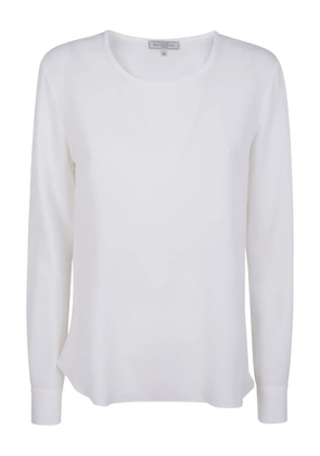 Antonelli crew-neck silk T-shirt - White