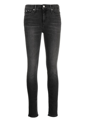 Calvin Klein Jeans mid-rise skinny jeans - Black
