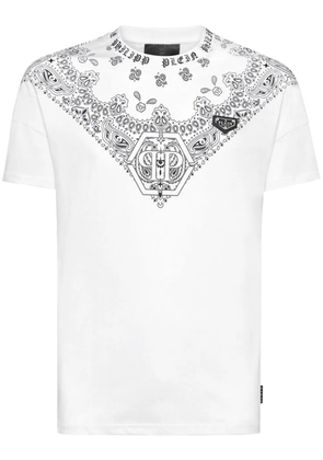 Philipp Plein bandana-print T-shirt - White