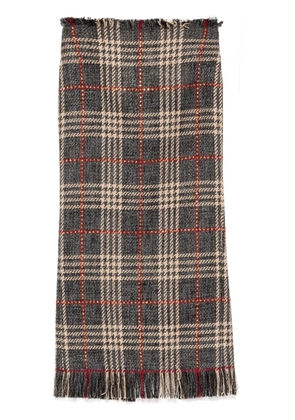 Giuseppe Di Morabito tartan-print midi skirt - Blue