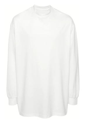 Y-3 logo-print longsleeved jersey - White