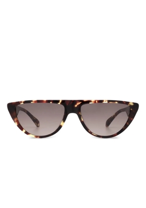 Kaleos Lichon tortoiseshell cat-eye sunglasses - Brown