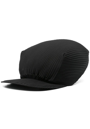 Pleats Please Issey Miyake plissé-effect cap - Black