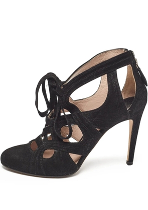 Miu Miu Pre-Owned 100mm cut-out pumps - Black
