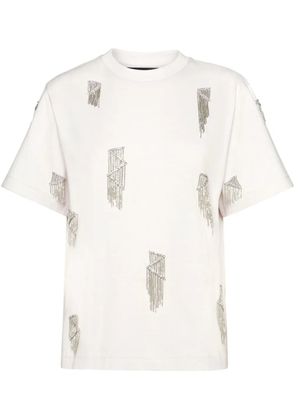 Philipp Plein Fringe jersey T-shirt - White