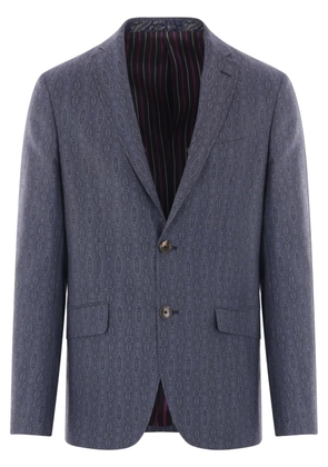ETRO paisley-print blazer - Blue