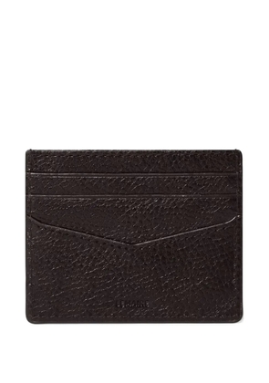 LEMAIRE logo-detail card holder - Brown