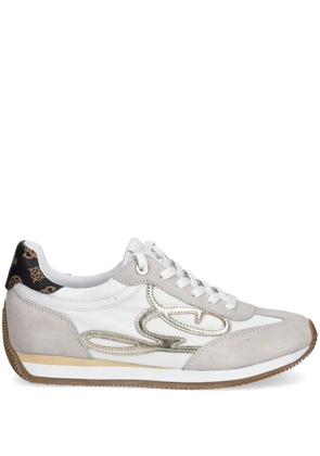 GUESS USA logo-print sneakers - White