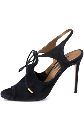 Aquazzura 100mm suede heeled sandals - Blue