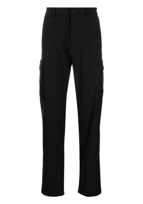 Moncler logo-patch jersey cargo trousers - Black