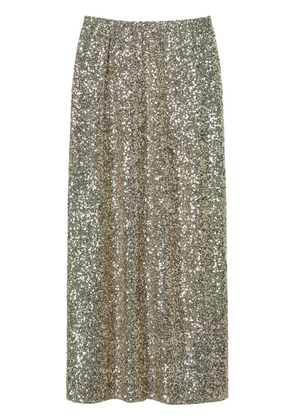 TWINSET sequin-embellished maxi skirt - Gold