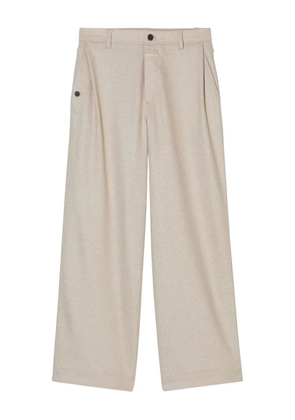 Closed wide-leg trousers - Neutrals