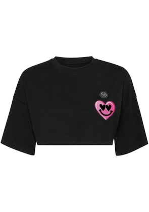 Philipp Plein cropped t-shirt - Black