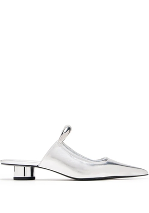 JW Pei Helena mules - Silver