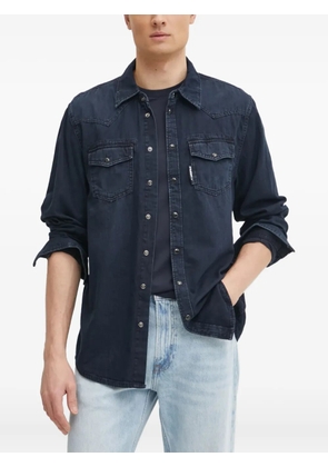 Karl Lagerfeld denim flap-pocket shirt - Blue