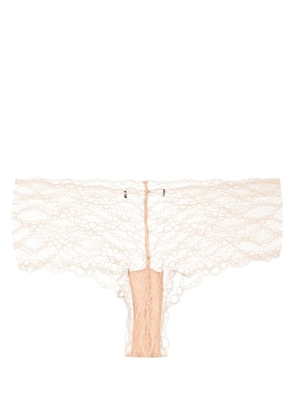 Kiki de Montparnasse mid-rise lace briefs - Neutrals