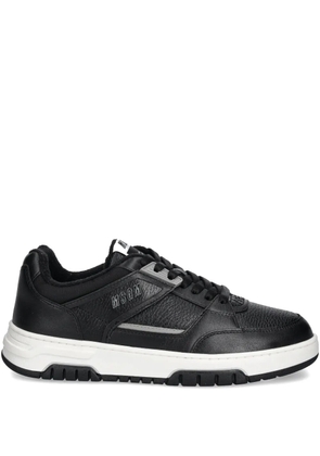 MSGM panelled leather sneakers - Black