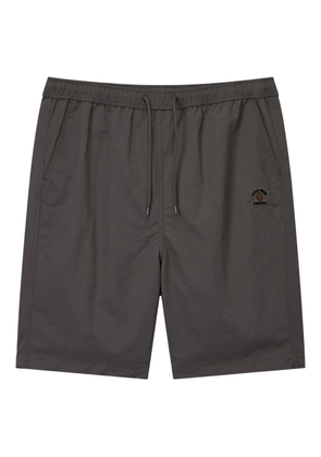 FINGERCROXX drawstring logo-patch shorts - Grey