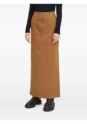 HERSKIND button-fastening maxi skirt - Brown