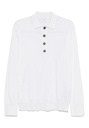 Eleventy long-sleeve polo shirt - White