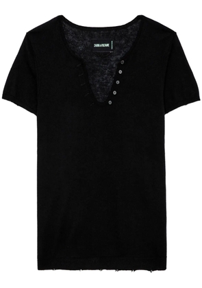 Zadig&Voltaire Celsy cashmere top - Black