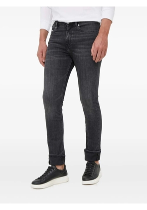 Karl Lagerfeld logo patch jeans - Black