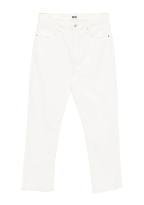 PAIGE Billy crop straight-leg jeans - White